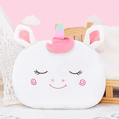 Lazada Stuffed Unicorn Pillow Plush Girl Toys Gift for Toddler for Girls White 15 Inches - Image 4