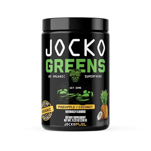 Jocko Fuel Daily Greens Powder - Premium Organic Greens Superfood Powder for Gut Health, Digestion, Bloating, Immune Support with Spirulina, Chlorella, Digestive Enzymes, & Probiotics - 30 Servings - Image 1