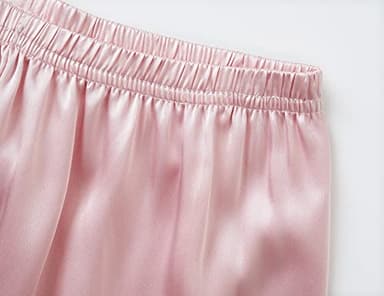 Topgal Little & Big Girls Pajama Set Size 16 - Satin Silky Cute Cat Summer Shorts Outfit Pink - Image 6