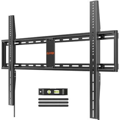 ELIVED Heavy Duty TV Mount for Most 55-120 Inch tvs up to 280 LBS & 1000x700mm Vesa, 1.3" Low Profile Wall Mount TV Bracket, Fixed tv Wall Mount Fits 16", 24", 32", 36" Studs - Image 1