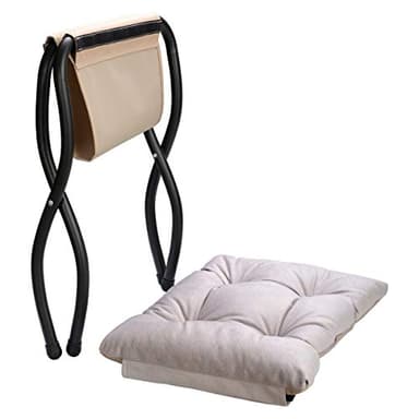 HollyHOME Lazy Chair with Foldable Ottoman, Accent Comfy Lounge Armchair and Folding Footrest Stool, Leisure Sofa Reading Chair and Footstool for Living Room, Bedroom, Dorm,Textured Grey - Image 9