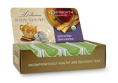 Davidson's Organics, Caramel Peach with Coconut, 100-count Individually Wrapped Tea Bags - Image 1