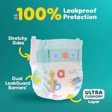 Pampers Diapers - Baby Dry - Size 1, 44 Count, Absorbent Disposable Infant Diaper (Packaging May Vary) - Image 3