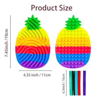 Sensory Activity Board, Silicone Maze Sensory Toy ,Sensory Toys for Kids with Autism,Quiet Fidget Toys,Fidget Toys Adults, Quiet Touch Toy, Great for Ages preschoolers to Adults ,with 18 Strings - Image 3