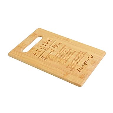 Mother's Day Birthday Bamboo Cutting Board Special Love Heart Poem as Gift for Mom,Mother-in-law from Daughter, Son - Image 2
