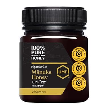 100% Pure New Zealand Honey Certified UMF 22+ MGO 968+ Ultra Premium Raw Manuka Honey 8.8 oz (250 g) - Image 1
