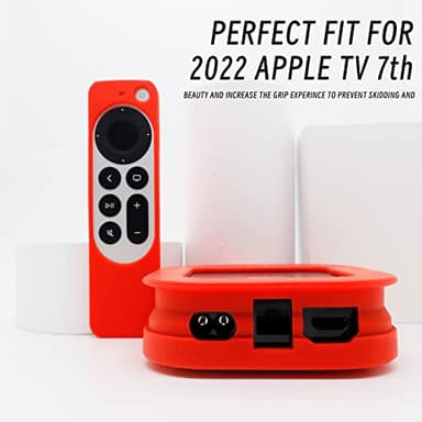 ZEVGOV Silicone Case for 2022 Apple TV 4K Siri Remote Cover Silicone Protective TV Box Case Remote-Control Sleeve Foldable of Protective Sleeve Shell - Image 3