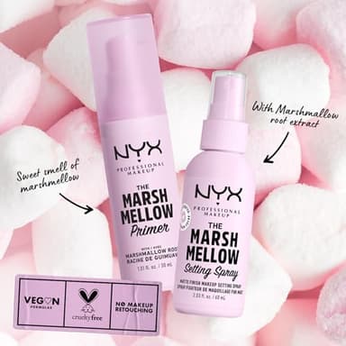 NYX PROFESSIONAL MAKEUP Marshmellow Smoothing Primer, Vegan Face Primer, 10-In-1 Skin Benefits - Image 6