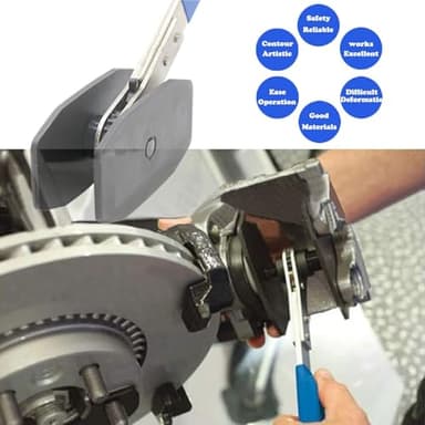 Brake Tools, Brake Caliper Tool, 4 in 1 Universal Disc Brake Caliper Compression Tool, Caliper Piston Compressor Tool with 2 Brake Caliper Hooks, Brake Caliper Press for Car Brake Repair Installation - Image 6