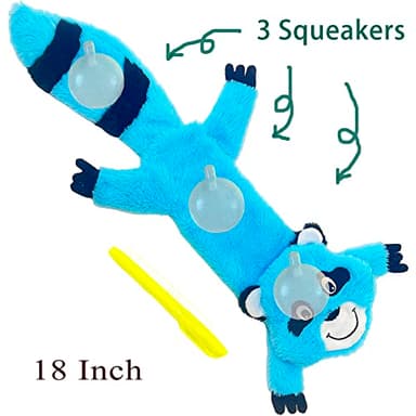 Jalousie 5 Pack Stuffingless Dog Squeaky Toys Dog Toy w/Durable Liner No Stuffing Dog Toy - Dog Toys Crinkle Paper Squeaker Toy for Medium Large Dogs (5 Pack - Large - Premium Furrrr) - Image 2