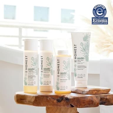 The Honest Company 2-in-1 Cleansing Shampoo + Body Wash for Sensitive Skin | Gentle for Baby | Naturally Derived, Tear-free, Hypoallergenic | Fragrance Free, 10 fl oz - Image 3