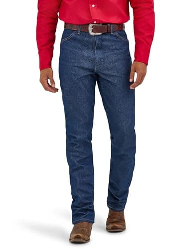 Wrangler 0936 Cowboy Cut Slim Fit Jean, Rigid Indigo, 34W x 38L - Image 1