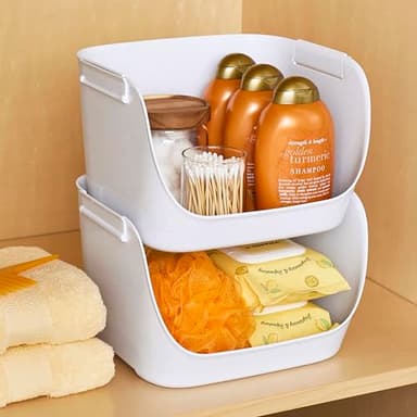 YouCopia ShelfBin Stacking Pantry Bins, 2-Pack, Stackable Storage Basket Organizers for Kitchen and Cabinet Organization - Image 8