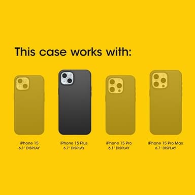 OtterBox iPhone 15 Plus and iPhone 14 Plus Defender Series Case - Black, screenless, Rugged & Durable, with Port Protection, Includes Holster Clip Kickstand - Image 2