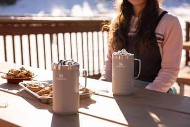 Stanley Stay-Hot Camp Mug 24 oz | Press Fit Drink Through Lid | Cup for Coffee, Tea and Drinks | Insulated Stainless Steel Coffee Mug | BPA-Free | Black 2.0 - Image 6