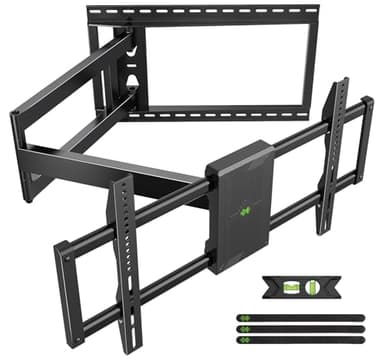 USX Mount Long Arm TV Wall Mount for Most 42-90 inch Television 40 Inch Extension Full Motion TV Mount，Wall Mount Bracket with Swivel and Tilt, Up to 150lbs Fits 16” 18” 20” 24” Stud VESA 800x400mm - Image 1