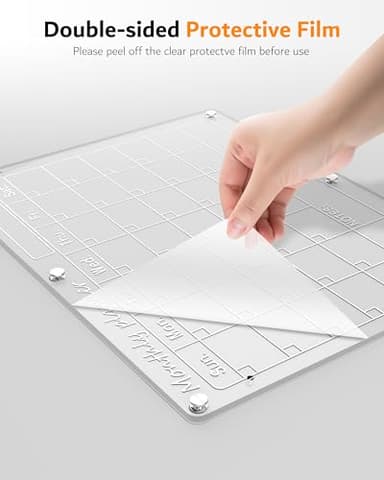 Magnetic Acrylic Calendar for Fridge,2 Pack 11"x15" Clear Fridge Calendar Dry Erase Magnetic Planning Boards Set for Refrigerator with 8 Colorful Highlight Markers - Image 7