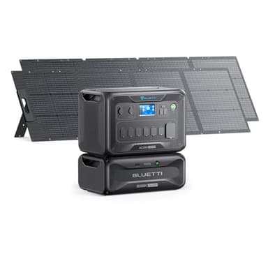 BLUETTI Solar Generator AC300 & B300K Expansion Battery with 2 200W Solar Panels Included, 2764.8Wh LiFePO4 Portable Power Station w/ 7 3000W AC Outlets, for Home Emergency, Power Outage, Off Grid - Image 1