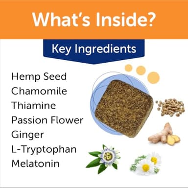 ThunderWunders Hemp Dog Calming Chews | Vet Recommended for Situational Anxiety | Fireworks, Thunderstorms, Travel & More | Made with Hemp Seed, Thiamine, L-Tryptophan, Melatonin & Ginger (60 Count) - Image 4