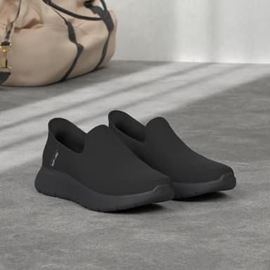 Skechers Men's Free Slip-Ins: Go Walk Flex No Hands Sneaker, Black/Black, 10.5 - Image 2