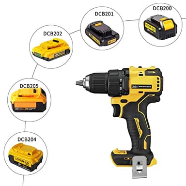 awokee Battery Adapter DM18D with USB,Compatible with Dewalt 18V Tools.Convert for DeWalt 20V & for Milwaukee M18 Lithium Battery to NiCad & NiMh Battery Tools - Image 6