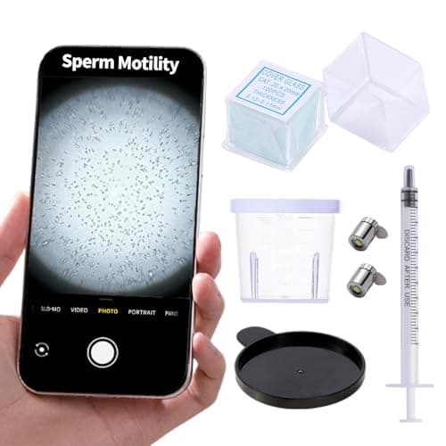 Sperm Magnifying Glass, Can be reused 100 Times,Suitable for Semen Observation, Male Fertility Observation, Sperm Test, Quick Result - Image 1