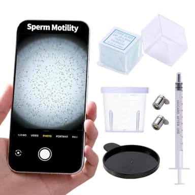 Sperm Magnifying Glass, Can be reused 100 Times,Suitable for Semen Observation, Male Fertility Observation, Sperm Test, Quick Result - Image 1