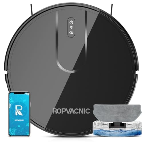 ROPVACNIC Robot Vacuum Cleaner Robot Vacuum and Mop Combo with 4000Pa Suction, Personalized Cleaning Adjustments, Self-Charging Robotic Vacuum Cleaner, Advanced Obstacle Avoidance - Image 1