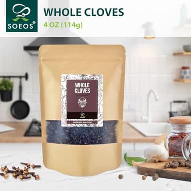 Soeos Whole Cloves 4 oz, Gluten Free, Non GMO, Kosher, Fresh Hand Picked Cloves, Great for Food and Tea - Image 4