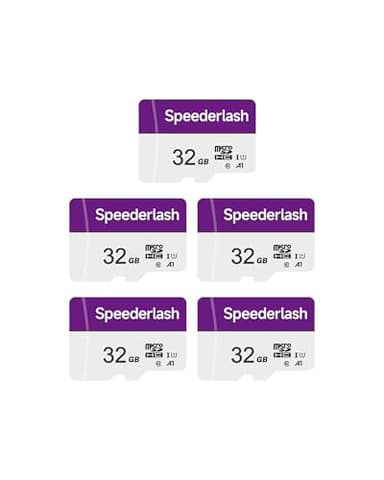 Speederlash Memory Card 32GB 5 Pack, Blank Digital Storage Media, Electronic Memories - Image 1