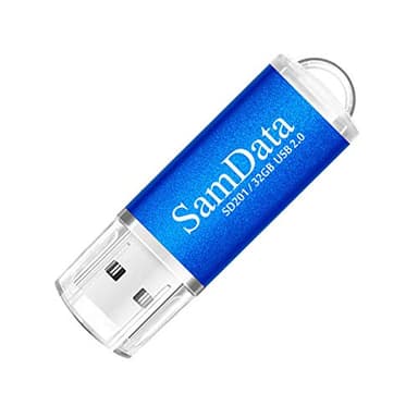 SamData 5 Pack 32GB USB Flash Drives USB 2.0 Thumb Drives Memory Stick Jump Drive Zip Drive, 5 Colors: Black Blue Green Silver Pink - Image 5