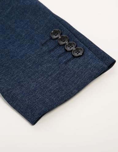 GRACE KARIN Men's Slim Fit Casual Blazers Lightweight Sport Coats 2 Button Suit Jackets Dark Blue XL - Image 7