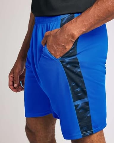 Real Essentials 5 Pack: Men’s 9" Mesh Shorts – Athletic Gym, Workout, Basketball, Running, Casual Lounge Activewear Pockets, Set 4,XL - Image 5