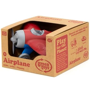 Green Toys Airplane - BPA Free, Phthalates Free, Red Aero Plane for Improving Aeronautical Knowledge of Children. Toys and Games - Image 5