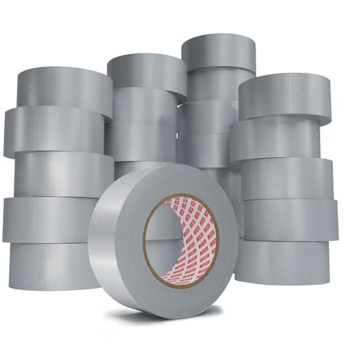 SWRT 24-Pack 9 Mil Silver Heavy Duty Duct Tape Strong Adhesive, 2 Inch x 720 Yd Duct Heavy Duty Waterproof All Weather Gray Duct Tape No Residue Sealing & Patching for Indoor&Outdoor Repair - Image 1