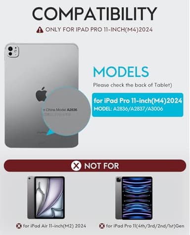 CHESONA for iPad Pro 11 Inch (M4 2024/M5 2025) Case with Keyboard, Magnetic Detachable Keyboard, Precise Cutouts Case with Pencil Holder, Rechargeable Wireless Folio Keyboard Case for iPad Pro M4 11'' - Image 2