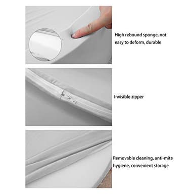 TRENDBOX Foam Ball Pit, 36" x 12" Indoor Outdoor Soft Round Ball Pool Playpen Ideal Gift Toy for Babies Kids and Toddler Children (No Balls) - Light Gray - Image 5