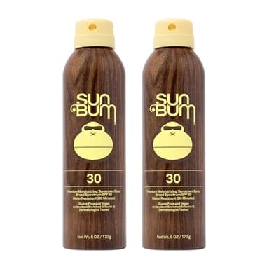 Sun Bum Original SPF 30 Sunscreen Body Spray - Broad Spectrum Moisturizing Sunscreen with Vitamin E - Hawaii 104 Act Compliant (Made without Octinoxate & Oxybenzone) - 6 oz (Pack of 2) - Image 1