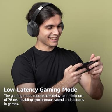 TOZO HA1 Bluetooth 5.4 Over Ear Headphones, 70H Playtime with Mic, Foldable Wireless Headset, Deep Bass Stereo Sound Customizable 32 EQ Music Mode Via Button & App for Travel and Home, Upgraded - Image 6