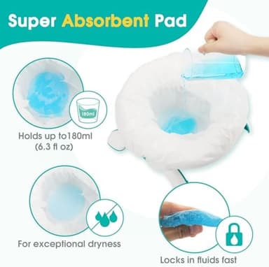 30 Counts] Disposable Potty Liners Compatible with OXO Tot 2-in-1 Go Potty, Potty Refill Bags for Toddler Travel, Universal Potty Bags Fit Most Potty Chairs and Travel Potty - Image 6