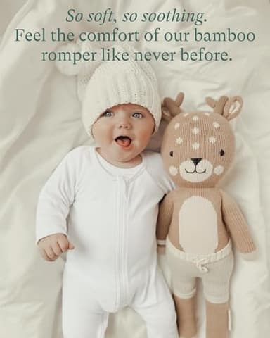 PurComfy Baby Long Sleeve Romper Jumpsuit, Premium Soft Rayon One Piece Pajamas Boy Girl 2-Way Zipper Coverall Sleeper - Image 4