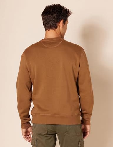 Amazon Essentials Men's Fleece Crewneck Sweatshirt - Toffee Brown, Large (Available in Big & Tall Sizes) - Image 3