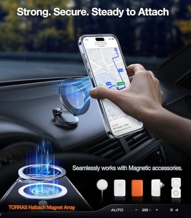 TORRAS Upgraded Magnetic & Stand for iPhone 15 Pro Case [Military Grade Drop Tested] [Compatible with MagSafe] Slim Thin Light Frosted Case for iPhone 15 Pro Phone Case Professional (6.1"), Clear - Image 5