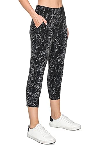 Leggings Depot ActiveFlex Jogger Yoga Pants with Pockets (Capri, Fatal Attraction, X-Large) - Image 1