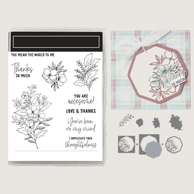 2025 Stamps and Dies for Card Making,2024-2025 Stamps and Dies Sets for DIY Various Festivals Album Scrapbooking Birthdays Greeting Card (M0849) - Image 1