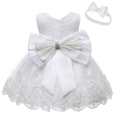 LZH Toddler Princess Flower Dress Baby Girls Birthday Wedding Party Dresses - Image 1