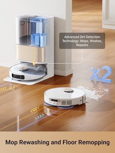 DREAME L10s Pro Ultra Heat Robot Vacuum and Mop Combo, Mop Extend, 7000Pa Suction, Auto Robot Care and Maintenance, 136°F Hot Water Mop Self-Cleaning, Obstacle Avoidance, Ideal for Hair, Carpets - Image 7