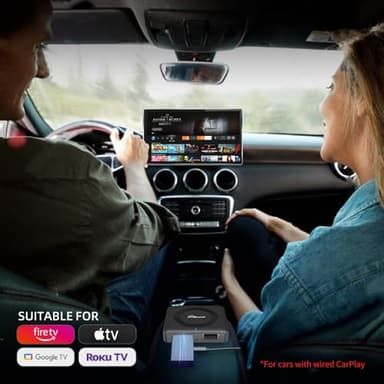 OTTOCAST 4 in 1 Car TV Mate Max & Wireless Carplay/Android Auto & Screen Mirroring Adapter for Apple iPhone Android Phone, HDMI Car TV Adapter, Watching Videos Movies on CarScreen - Image 9