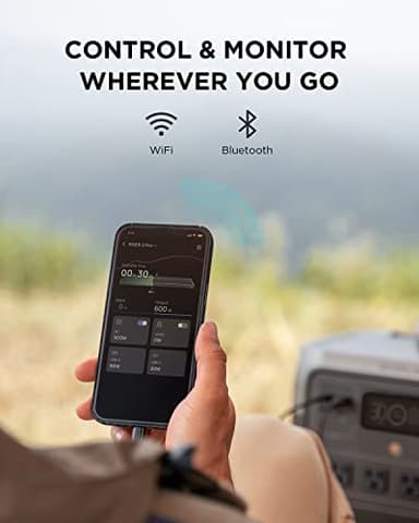 EF ECOFLOW Portable Power Station RIVER 2 Pro, 768Wh LiFePO4 Battery, 70 Min Fast Charging, 4X800W (X-Boost 1600W) AC Outlets, Solar Generator for Outdoor Camping/RVs/Home Use Black - Image 6
