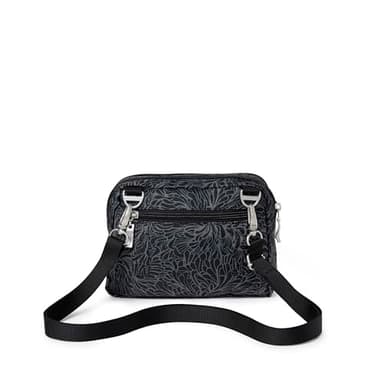 Baggallini womens Triple Zip Bagg cross body handbags, Midnight Blossom, One Size US - Image 8